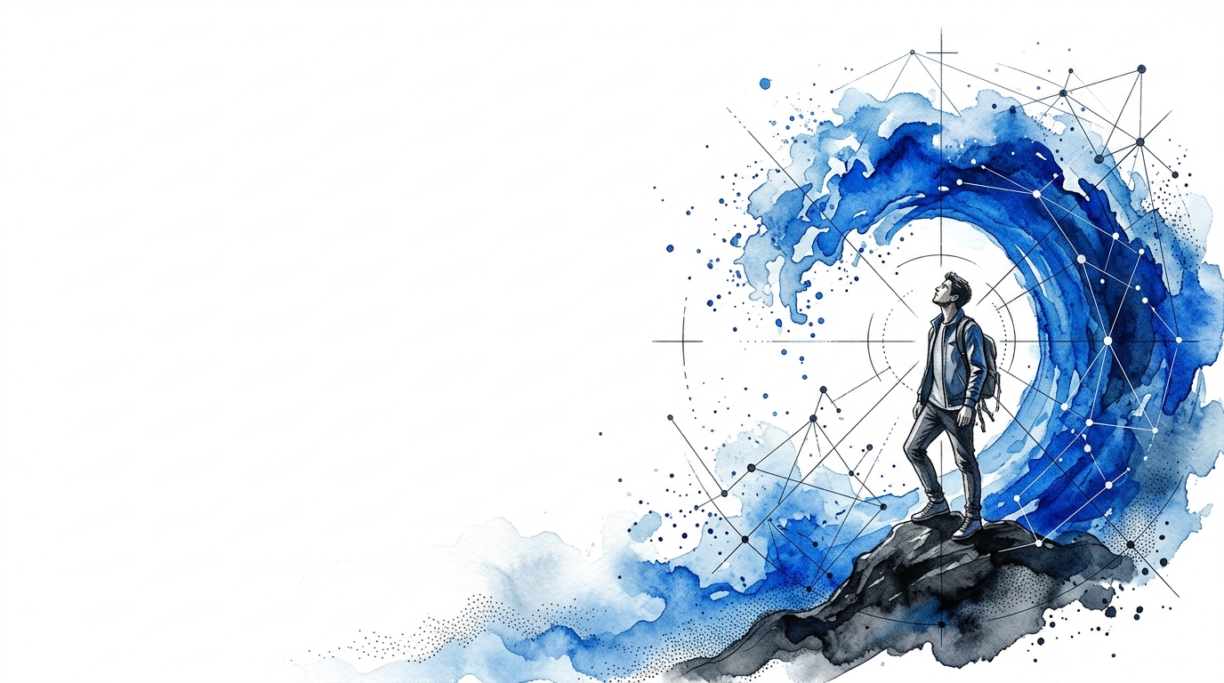 Personnage et vague d'attention Vlyze